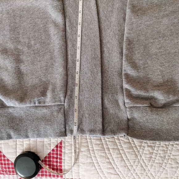 Olive & Oak heather grey "sweatshirt" sweater shrug cardi - Picture 4 of 4